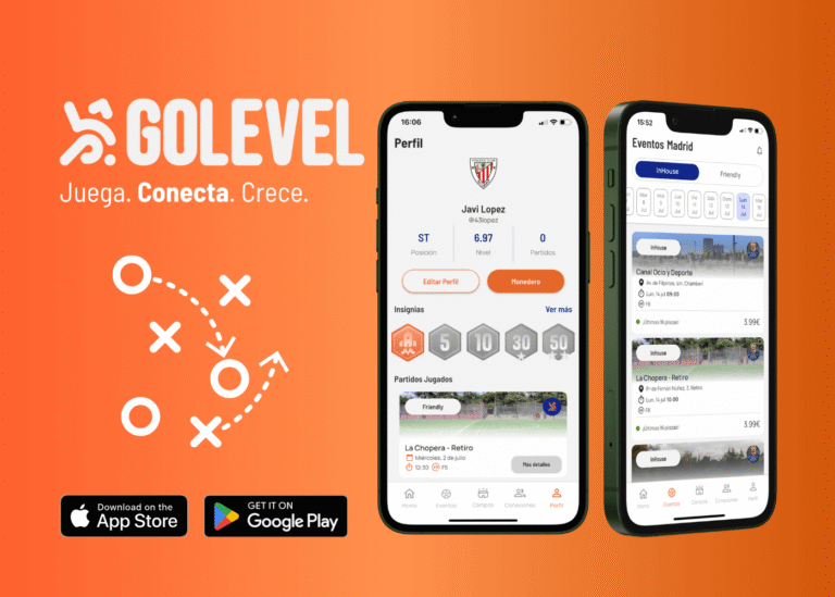 ¡Que no te falte un partido! Descubre Golevel 📲